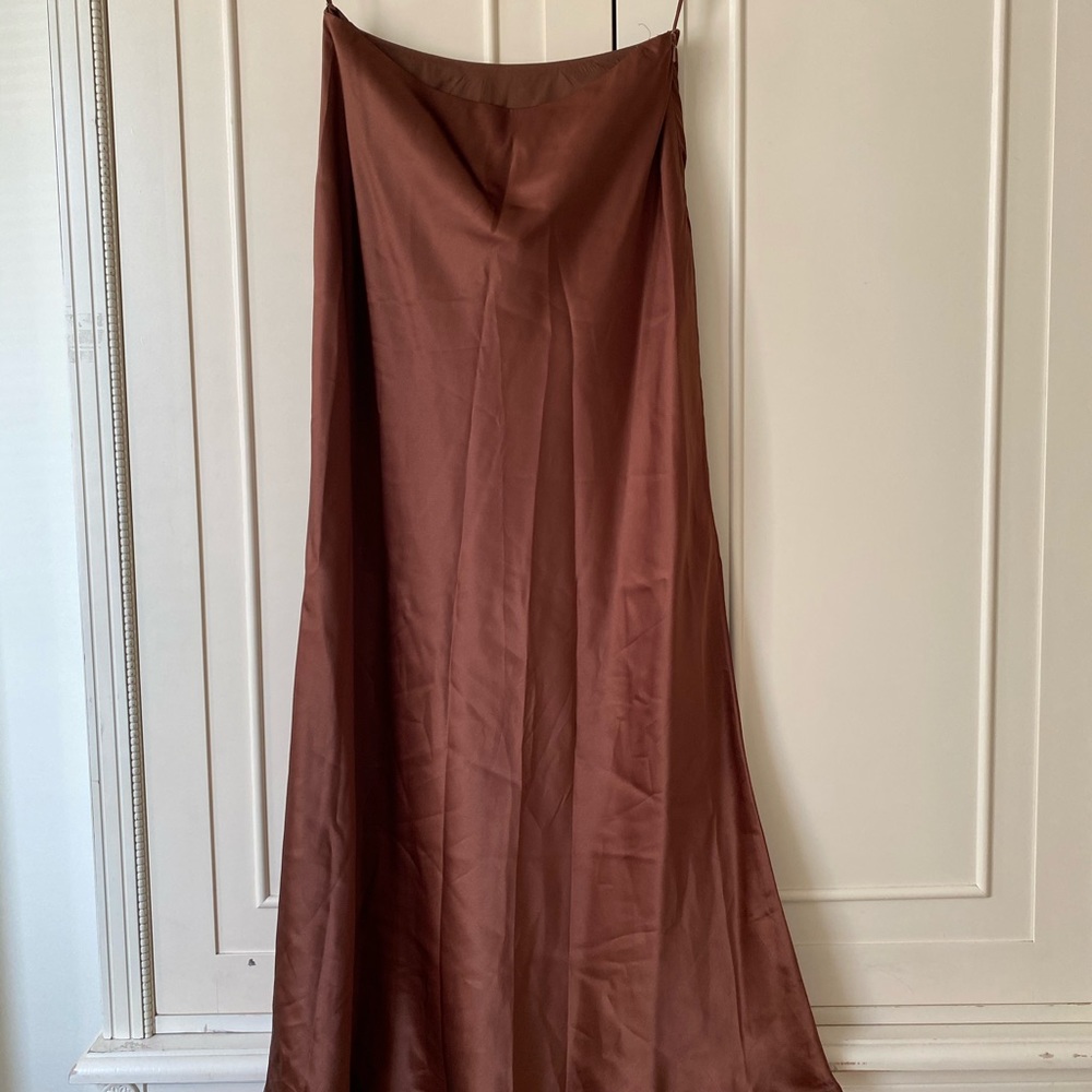 Vintage silk dress skirt